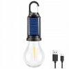 ŻARÓWKA KEMPINGOWA TURYSTYCZNA SOLARNA LED USB C